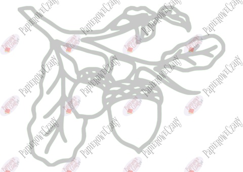 Żołędź 3 Dekoracje z papieru