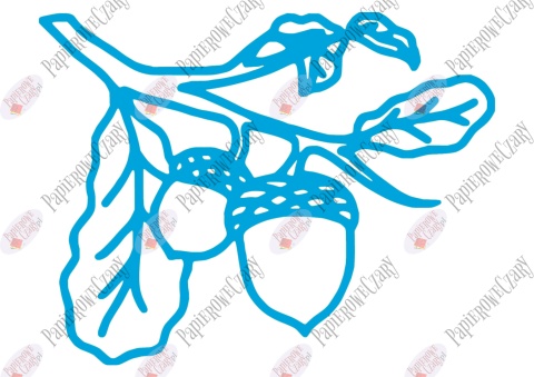 Żołędź 3 Dekoracje z papieru