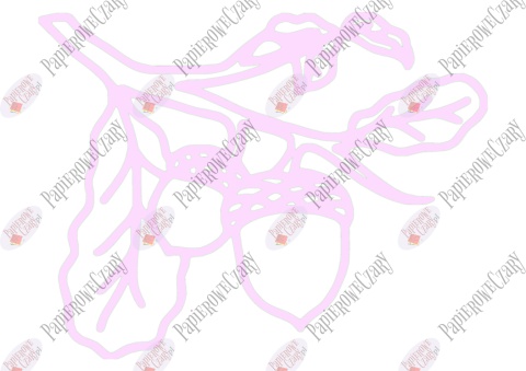 Żołędź 3 Dekoracje z papieru