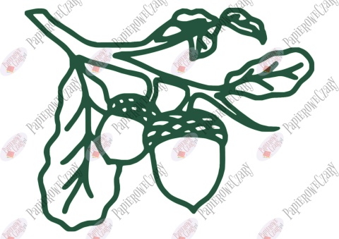 Żołędź 3 Dekoracje z papieru