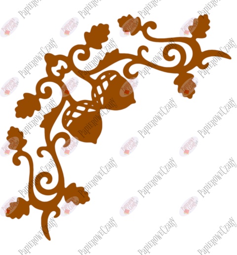 Żołędź 4 Dekoracje z papieru