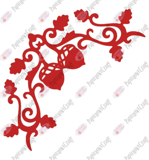 Żołędź 4 Dekoracje z papieru