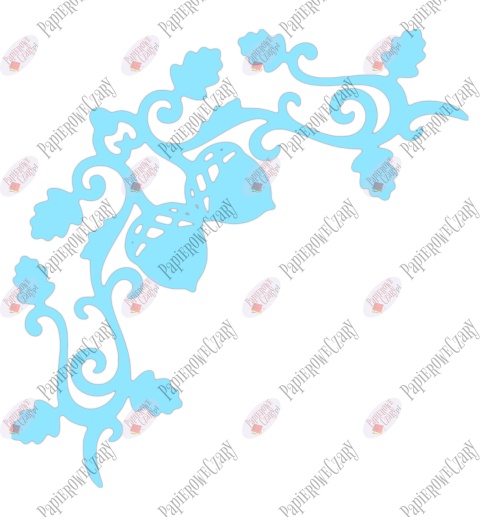 Żołędź 4 Dekoracje z papieru