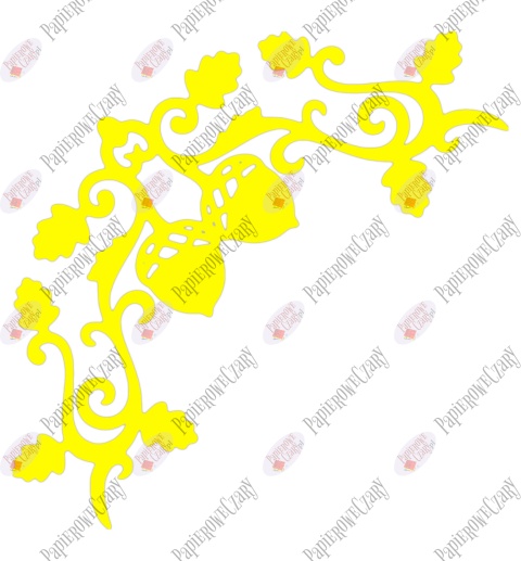 Żołędź 4 Dekoracje z papieru